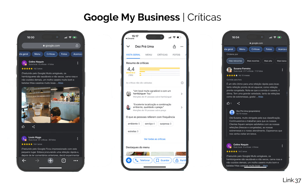 Criticas Google my business