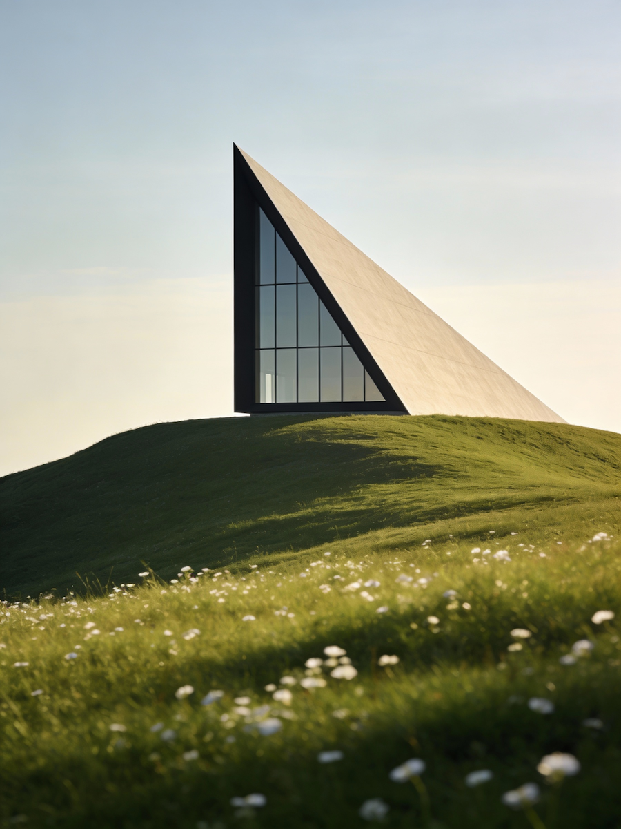 Modern Hilltop Structure